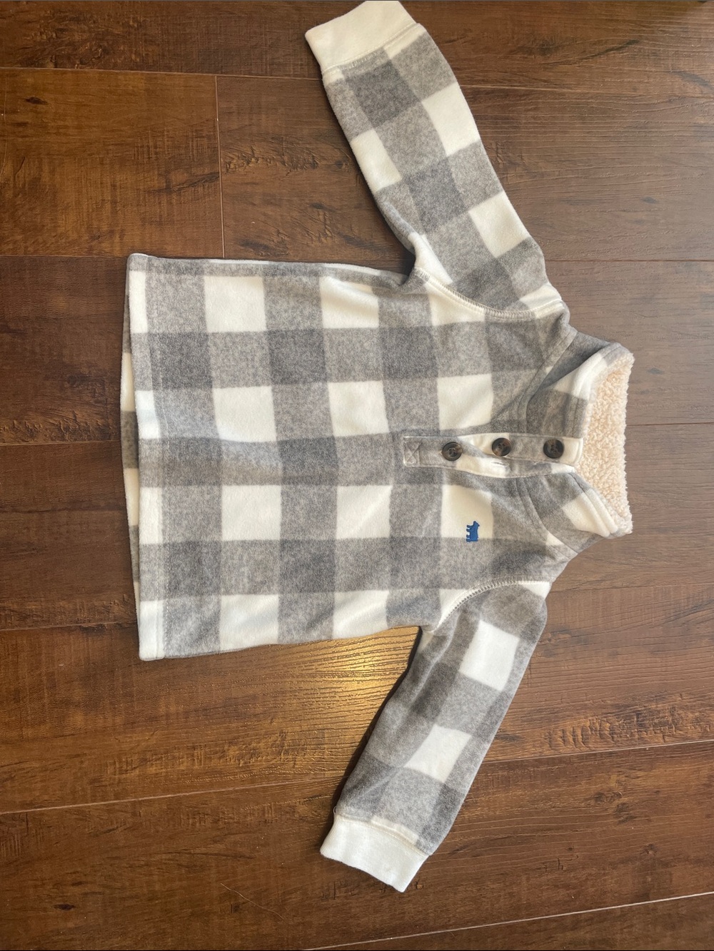 Carters plaid fleece sweater